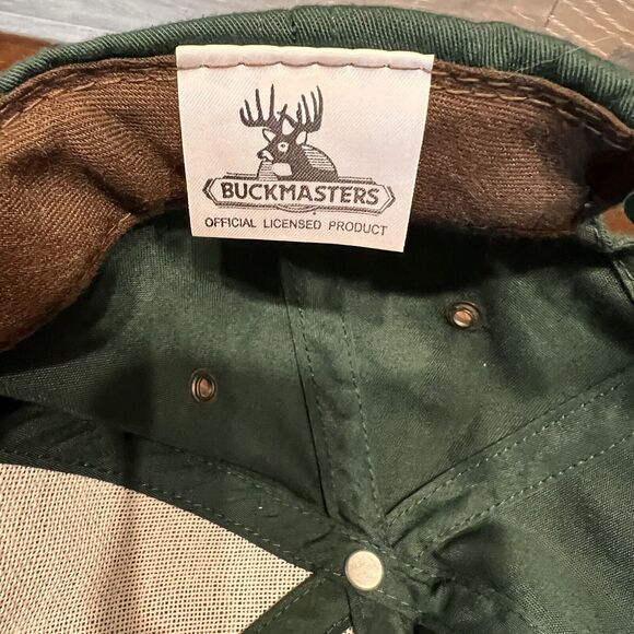 BUCKMASTERS Hat Camo Adjustable Cap‎ Deer Hunting Green Vintage - Picture 5 of 5